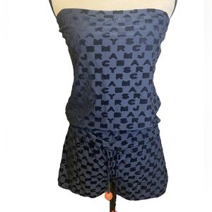 Marc by Marc Jacobs Navy Romper Cover-up/Sarong Size Small
